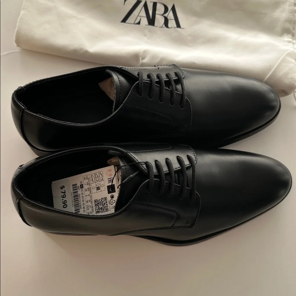 Zara Classic Black Men's Dress Elegant Shoes